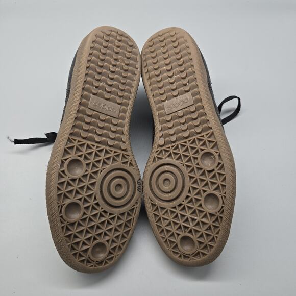 Adidas Originals Samba Mens Size 7 Black Gum 2008 Leather Sneakers Unique Stitch - Picture 10 of 11